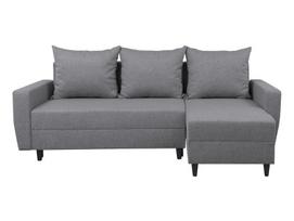 Kampinė sofa - lova Malin, pilka sp., 230 x 136 cm x 98 cm