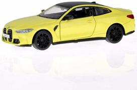 Žaislinis automobilis MSZ BMW M4, 1:32, geltona sp.