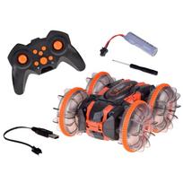 Rc automobilis Amphibious Stunt RC0735, juoda sp./oranžinė sp.