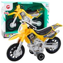 Žaislinis motociklas Lean Toys Off Road Autobike, geltona sp.