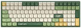 Belaidė žaidimų klaviatūra IQUNIX Camping F97 Cherry MX-Red, Anglų (US), žalia sp.