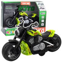 Žaislinis motociklas Lean Toys Multifunction Moto, žalia sp.