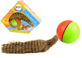 Vonios žaislas Lean Toys Fluffy Ferret, ruda sp./įvairių spalvų