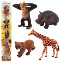 Figūrėlių rinkinys, gyvūnai Lean Toys Wild Life, 4 vnt., įvairių spalvų