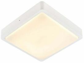 Lubinis lauko šviestuvas SLV Ainos Square Sensor, 18W, LED, IP65, balta sp., 30 cm x 6.5 cm