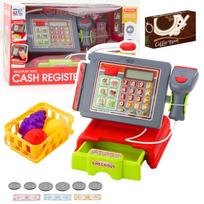 Parduotuvės žaislai, kasos aparatas ir prekių vežimėlis Lean Toys, įvairių spalvų