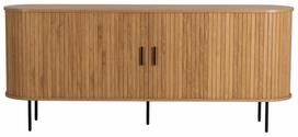 Komoda Trish, ruda sp./juoda sp., 76 cm x 40 cm x 180 cm
