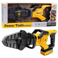 Žaislinis meistro įrankis, pneumatinės elektrinės žirklės Lean Toys Power Tools, juoda sp./geltona sp.