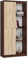 Biuro spinta Akord Furniture Factory R80, ąžuolo sp./bordo sp., 180 cm x 35 cm x 80 cm