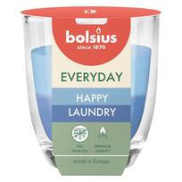 Žvakė, aromatinė Bolsius Happy Laundry, 21 h, Mėlyna sp./Žydra sp.