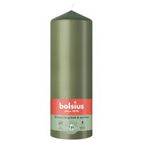 Žvakė, cilindrinė Bolsius, 75 h, Žalia sp.
