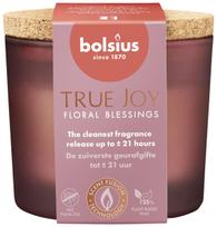 Žvakė, aromatinė Bolsius TRUE JOY Floral Blessings, 21 h, rožinė sp.