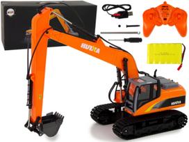 Rc ekskavatorius Lean Toys, oranžinė sp.