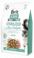 Sausas kačių maistas Brit Care Sterilized with Raw Delights, vištiena, 2 kg