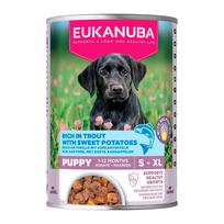 Šlapias šunų maistas Eukanuba, saldžioji bulvė/upėtakis, 0.4 kg