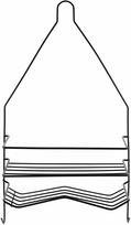 Dušo lentynėlė Mondex Carl, 9 cm x 45.5 cm x 25 cm, juoda sp.