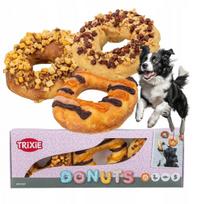 Skanėstas šunims Trixie Donuts, vištiena/antiena/menkė/moliūgas/obuoliai/bananas/braškės, 0.055 kg, 3 vnt.