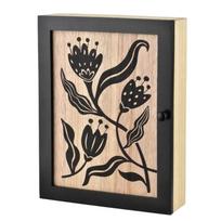 Raktų dėžutė Mondex Stacy, 5.5 x 20 x 26 cm, ruda sp./juoda sp.