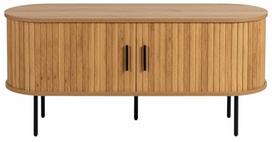 Televizoriaus spintelė Trish, ruda sp./juoda sp., 120 cm x 40 cm x 54 cm