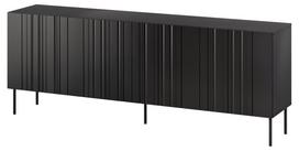 Komoda Isla, juoda sp., 75 cm x 200.5 cm x 40 cm