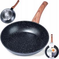 Keptuvė Vilde Black&Wood, Ø 20 cm, aliuminis, juoda sp.