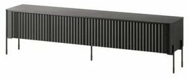 Televizoriaus spintelė Vera, juoda sp., 190 cm x 39.6 cm x 50 cm