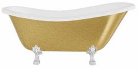 Vonia, laisvai pastatoma Besco Otylia Glam, 170 cm x 77 cm x 68.5 cm, ovalas, aukso sp./chromo sp.
