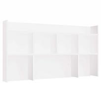 Pastatoma lentyna M-MP-R-NDST-130-BIA, balta sp., 70 cm x 18 cm x 128 cm