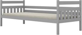 Vaikiška lova Kocot Kids Dawid, pilka sp., 80 x 180 cm, be patalynės dėžės, be čiužinio
