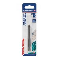 Stiklo grąžtas Specialist+, plytelės/keramikai/stiklas, plunksninis, hex 1/4, 6 mm x 9 cm
