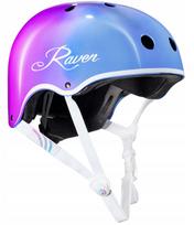Riedutininko šalmas Raven Essto, XS (48-52 cm), mėlyna sp./violetinė sp.