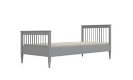 Vaikiška lova Kocot Kids Emilia, pilka sp., 80 x 200 cm, su patalynės dėže, su čiužiniu