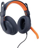 Laidinės ausinės Logitech Zone Learn, mėlyna sp./oranžinė sp.