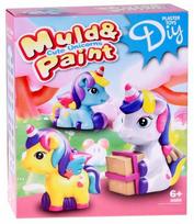 Gipsinių figūrų gaminimo rinkinys, vienaragis Muld & Paint Cute, įvairių spalvų