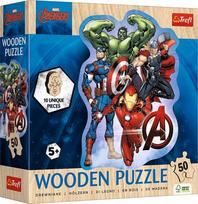 Medinė dėlionė Trefl Marvel Avengers 20256, 21 cm x 20 cm, 50 vnt., įvairių spalvų