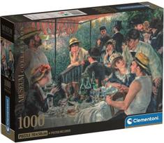 Dėlionė Clementoni Museum Renoir Luncheon Of The Boatin 37063, 50 cm x 70 cm, 1000 vnt., įvairių spalvų