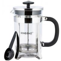 Kavinukas French Press King Hoff 4838, 0.8 l, skaidri sp./sidabro sp.