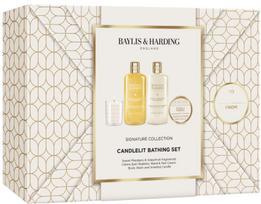 Kūno priežiūros rinkinys Baylis & Harding Sweet Mandarin & Grapefruit Wrapped Candlelit, 4 vnt.