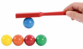 Magnetinis žaislas, rinkinys Eduplay Jumbo Marbles, įvairių spalvų, 5 vnt.