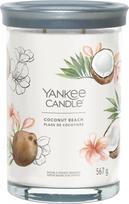 Žvakė, aromatinė Yankee Candle Signature Coconut Beach, 60 - 100 h, 567 g, balta sp.