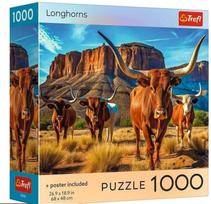 Dėlionė Trefl USA Collection Longhorns, 48 cm x 68 cm, 1000 vnt., įvairių spalvų