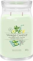 Žvakė, aromatinė Yankee Candle Signature Cucumber Mint Cooler, 60 - 90 h, 567 g, žalia sp.
