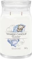 Žvakė, aromatinė Yankee Candle Signature Soft Blanket, 60 - 90 h, 567 g, balta sp.