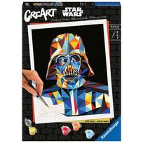 Tapymas pagal skaičius Ravensburger CreArt Star Wars Darth Vader, mėlyna sp./juoda sp.