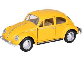 Žaislinis automobilis MSZ Volkswagen Classical Beetle 1967, 1:36, geltona sp.