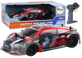 Radijo bangomis valdomi modeliai Lean Toys Super Racing, 1:18, juoda sp./raudona sp.
