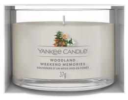 Žvakė, aromatinė Yankee Candle Woodland Weekend Memories, 7 - 10 h, 37 g, balta sp.