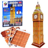 3D dėlionė Magic Puzzle London Big Ben, 9 cm x 9 cm, 30 vnt., ruda sp.