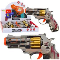 Žaislinis ginklas Lean Toys Revolver, 18 cm Sidabro sp.