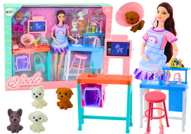 Lėlė su priedais Lean Toys O Joele Veterinarian, 30 cm, įvairių spalvų